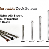 Want Screws That Match Your Deck?
